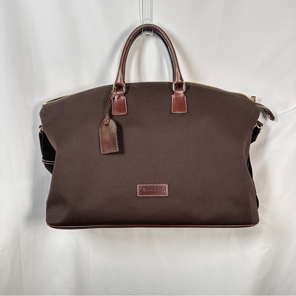 Dooney & Bourke Vintage Canvas Large Weekender Duffle Bag - Picture 3 of 16